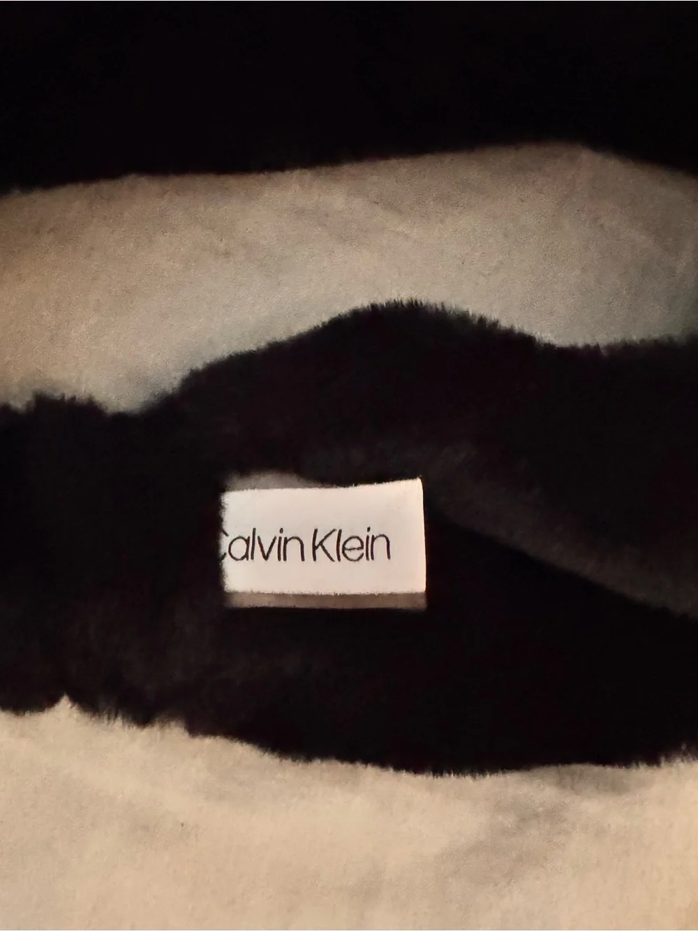 Calvin Klein faux fur headband